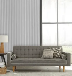 Panneau décoratif fraisé Caiman blanc L.280x l.60cm Ep. 1,5cm-Foge Best