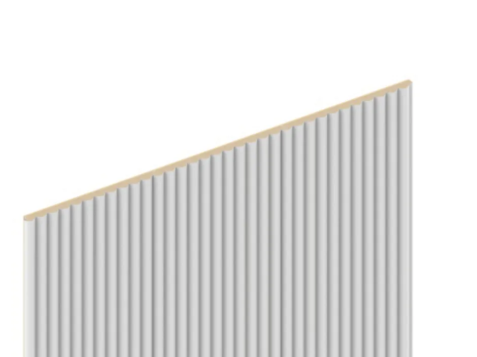 Panneau décoratif fraisé Caiman blanc L.280x l.60cm Ep. 1,5cm-Foge Best