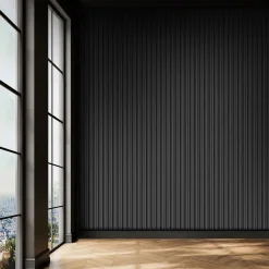 Panneau décoratif fraisé Serval gris L.280x l.60cm Ep. 1,5cm-Foge Outlet