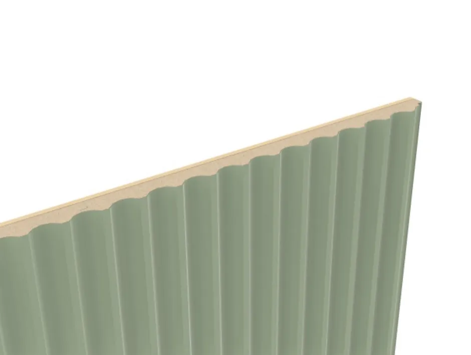 Foge Panneau décoratif fraisé Serval vert olive L.280x l.60cm Ep. 1,5cm