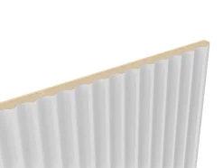 Panneau décoratif fraisé Serval blanc L.280x l.60cm Ep. 1,5cm-Foge New