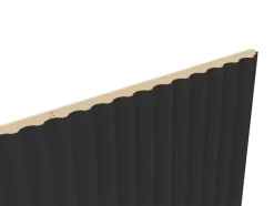 Foge Panneau décoratif fraisé Serval noir L.280x l.60cm Ep. 1,5cm