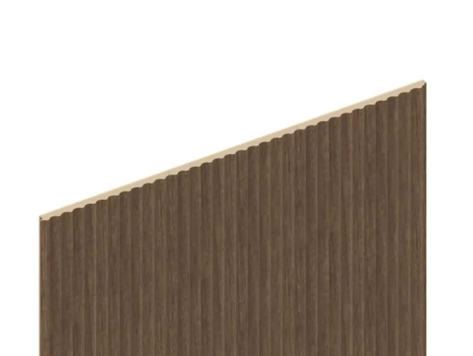 Panneau décoratif fraisé Serval effet noyer L.280x l.60cm Ep. 1,5cm-Foge Outlet