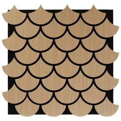 Atmosphera Créateur D'Intérieur Panneau décoratif mural Clint beige 64x66cm - Atmosphera