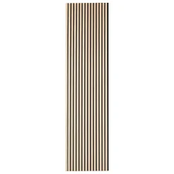 Atmosphera Créateur D'Intérieur Panneau décoratif mural Colva beige fond noir 240x60cm - Atmosphera