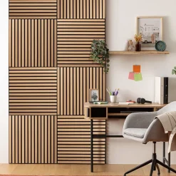 Panneau décoratif mural Colva beige fond noir 60x60cm - Atmosphera-Atmosphera Créateur D'Intérieur Best