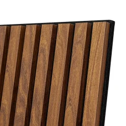 Panneau décoratif mural Colva bois foncé 60x60cm - Atmosphera-Atmosphera Créateur D'Intérieur Online