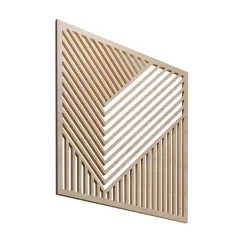 Radex Panneau décoratif mural Lise effet bois clair L.60 x l.60 x ép.1cm 3pcs