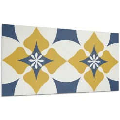 Panneau Décoratif Mural 100x50 cm Motif Mandala Floral 1 pièce-Wallfluent Hot