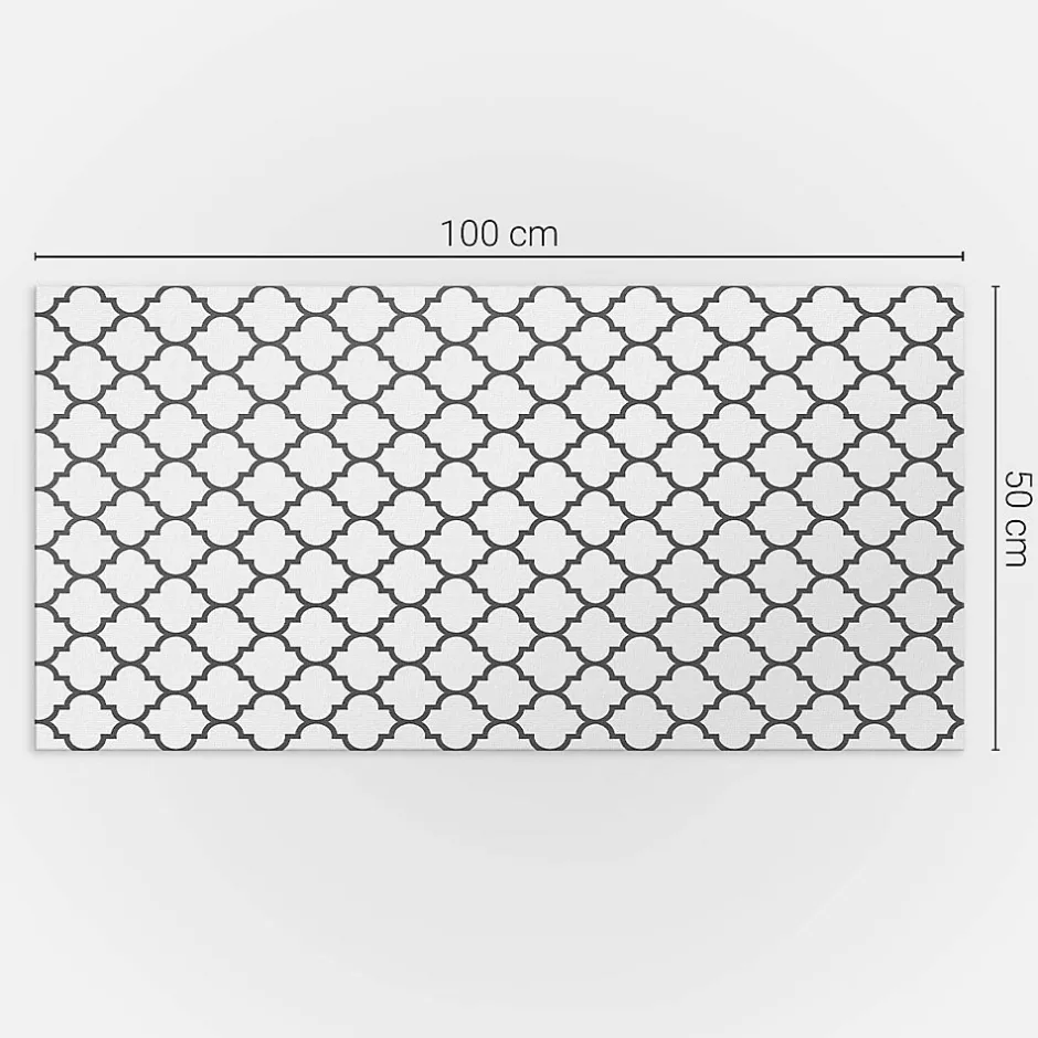 Wallfluent Panneau Décoratif Mural 100x50 cm Motif Floral En Arrière-Plan 1 pièce