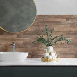 Wallfluent Panneau Décoratif Mural 120x60 cm Motif À Chevrons 1 pièce