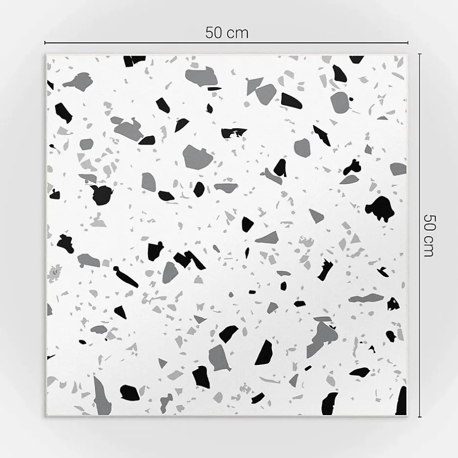 Wallfluent Panneau Décoratif Mural 50x50 cm Motif Abstrait De Pierre 4 pièces