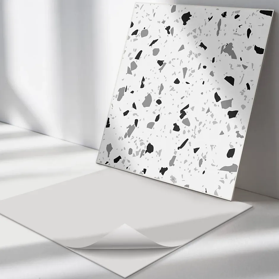 Wallfluent Panneau Décoratif Mural 50x50 cm Motif Abstrait De Pierre 4 pièces