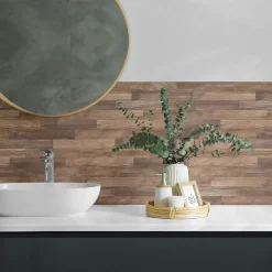 Panneau Décoratif Mural 100x50 cm Motif À Chevrons 1 pièce-Wallfluent Outlet