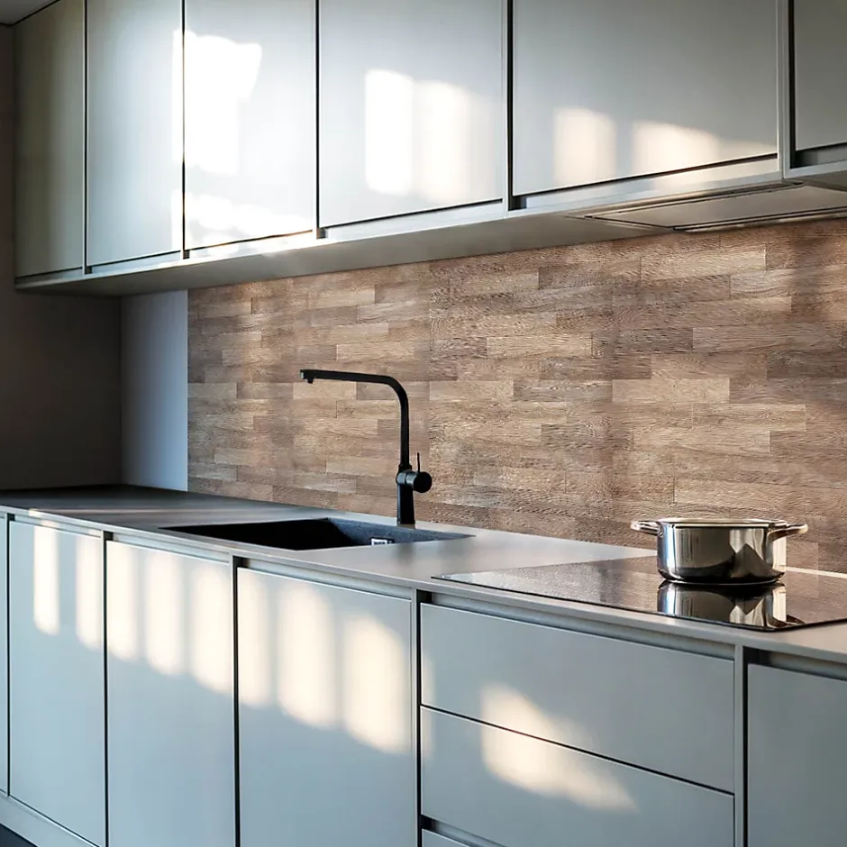 Panneau Décoratif Mural 100x50 cm Motif À Chevrons 1 pièce-Wallfluent Outlet