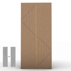 Panneau décoratif Odin en MDF(m) décor chêne Saragosse L. 260 x l. 60 cm, ép. 8 mm-Foge Hot