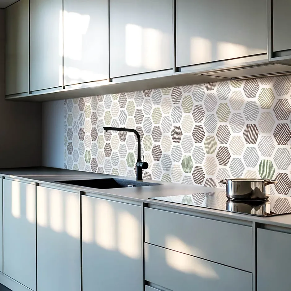 Panneau Décoratif 100x50 cm Géométrie Dans Les Carrés 1 pièce-Wallfluent Sale