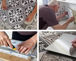 Panneau Décoratif 100x50 cm Géométrie Dans Les Carrés 1 pièce-Wallfluent Sale