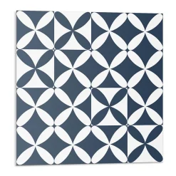 Panneau Décoratif 50x50 cm Motif Floral Géométrique 4 pièces-Wallfluent Best