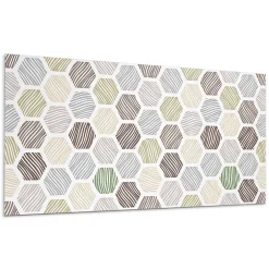 Panneau Décoratif 120x60 cm Géométrie Dans Les Carrés 1 pièce-Wallfluent Clearance