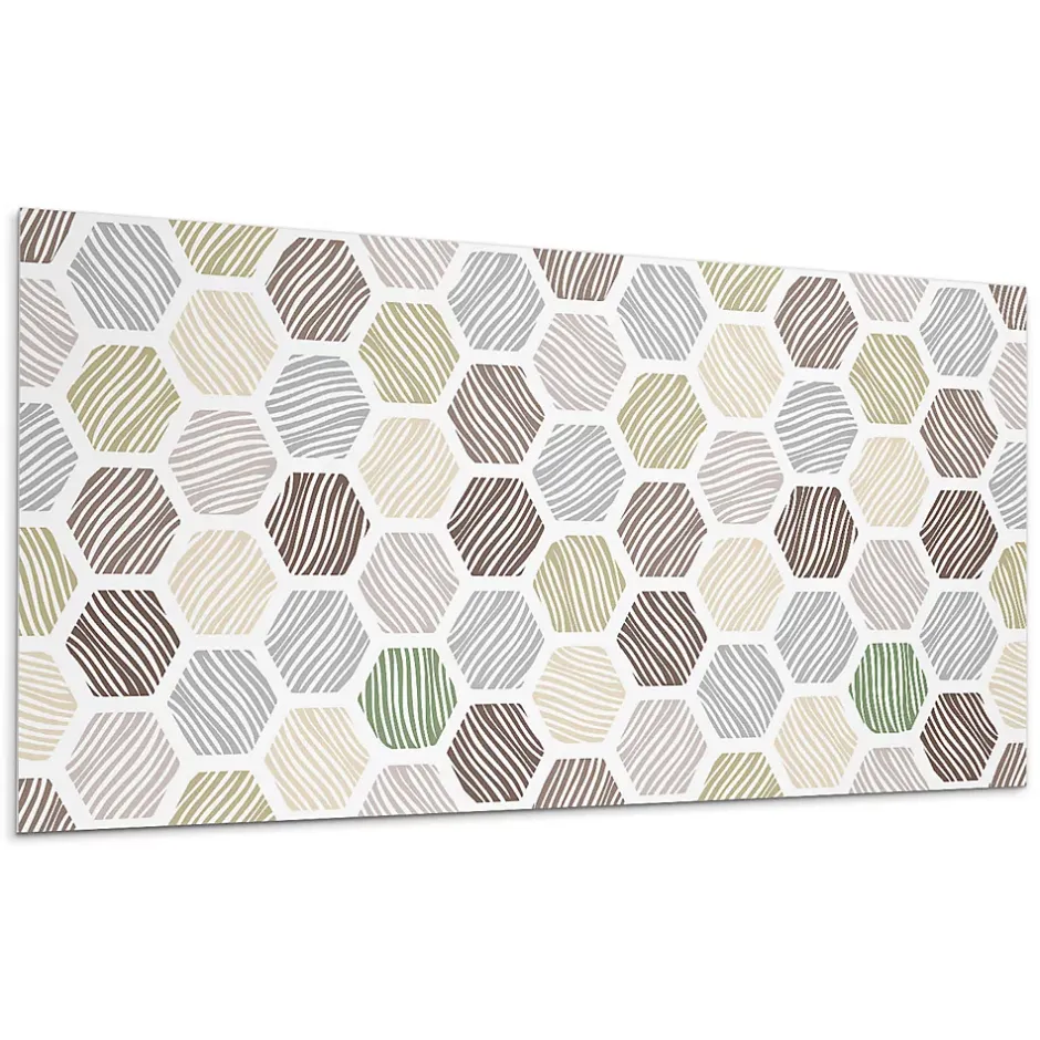 Panneau Décoratif 120x60 cm Géométrie Dans Les Carrés 1 pièce-Wallfluent Clearance