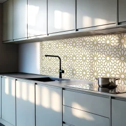 Panneau Décoratif 50x50 cm Motif Géométrique Avec Des Étoiles 4 pièces-Wallfluent Outlet