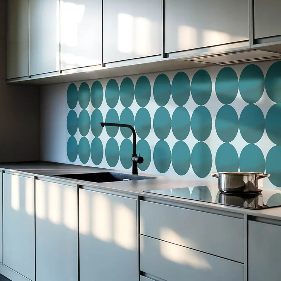 Panneau Décoratif 120x60 cm Géométrie Des Cercles Et Des Carrés 1 pièce-Wallfluent Outlet