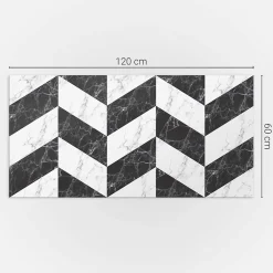 Wallfluent Panneau Décoratif 120x60 cm Motif Composé De Cercles Disposés En Grille 1 pièce