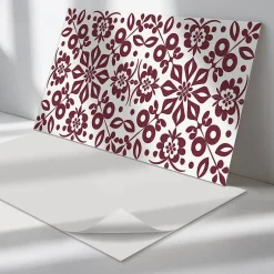 Wallfluent Panneau Décoratif 120x60 cm Motif Végétal Avec Ornements 1 pièce