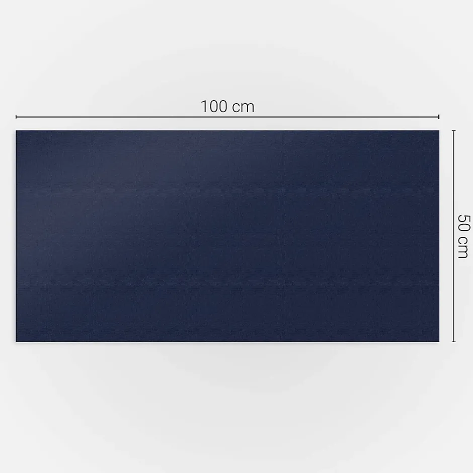 Wallfluent Panneau Décoratif 100x50 cm Couleur Bleue 1 pièce