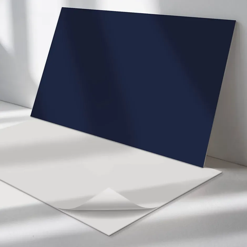 Wallfluent Panneau Décoratif 100x50 cm Couleur Bleue 1 pièce