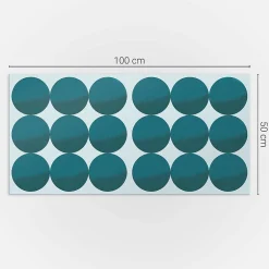 Panneau Décoratif 100x50 cm Géométrie Des Cercles Et Des Carrés 1 pièce-Wallfluent Discount