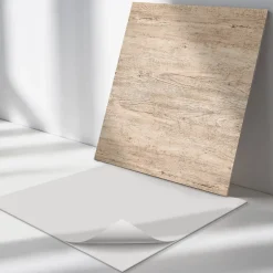 Panneau Décoratif 50x50 cm Texture De Bois Naturel 4 pièces-Wallfluent New