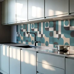 Panneau Décoratif 100x50 cm Géométrie De L'étoile Et Du Rectangle 1 pièce-Wallfluent Sale