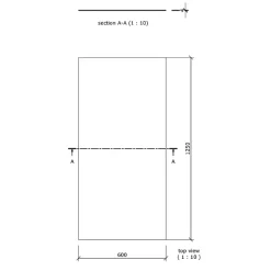 Panneau de construction 125 x 60 x 0,6 cm-Wedi