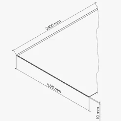 Mon Marché Déco Panneau Douche PVC Marbre Calacatta - L. 240 x l. 100 x ép. 1 cm