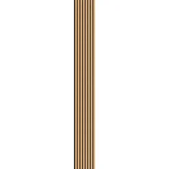 Panneau HDF noir avec lamelles 40 x 280 cm