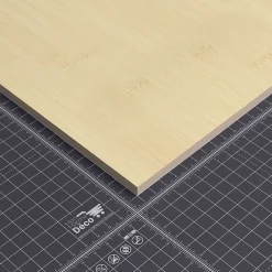 Mon Marché Déco Panneau MDF Plaqué - Bambou - 60 x 60 cm