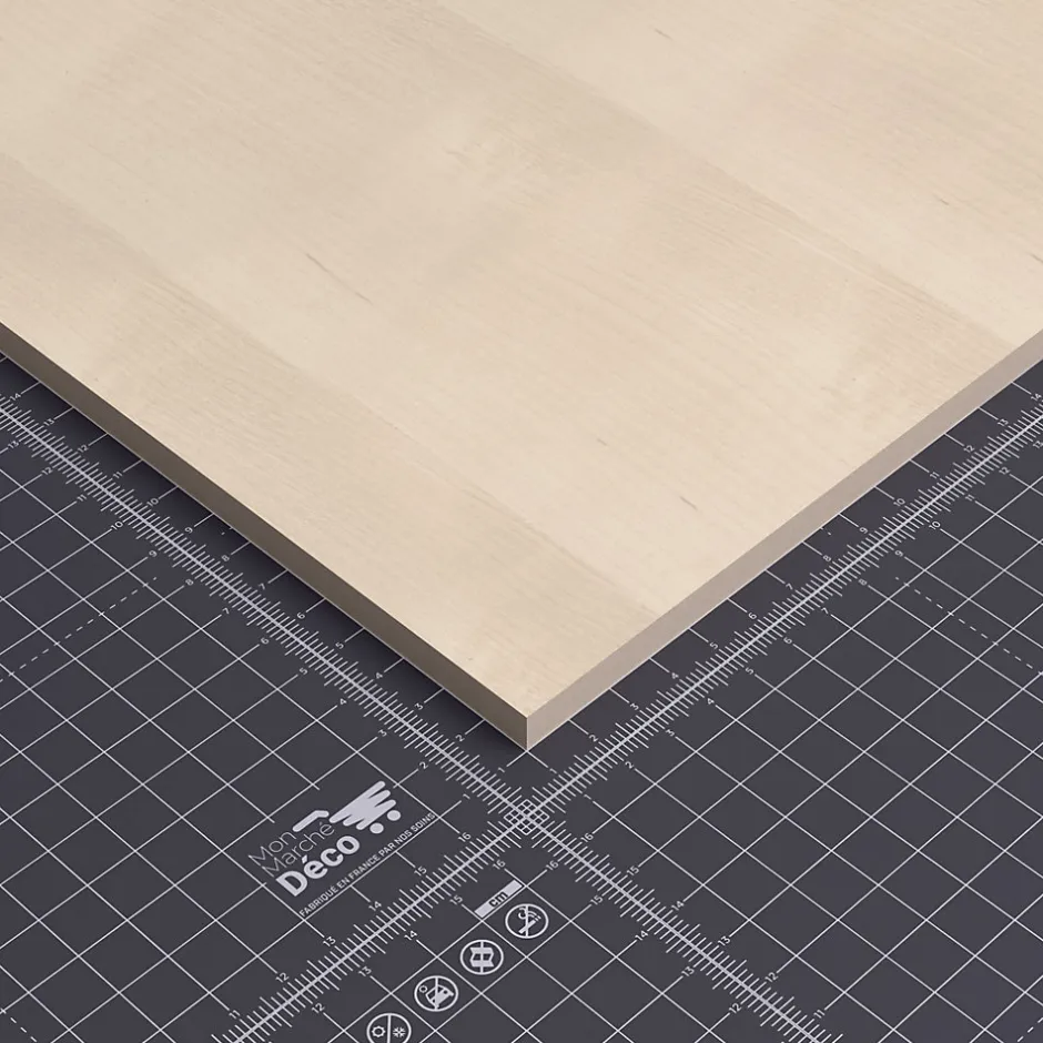 Mon Marché Déco Panneau MDF Plaqué - Érable - 60 x 120 cm