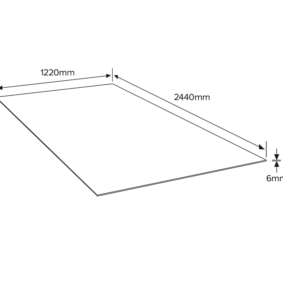 Panneau médium (MDF) - 244 x 122 cm, ép.6 mm (vendu au panneau)- Online