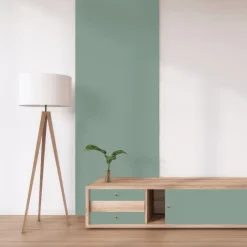 Panneau mélaminé Ninna prédécoupé vert olive 280X90X2.2cm