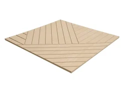 Panneau mural - Finition bois naturel clair - Pack de 1 m² - Lot de 4 pièces - VELTON-Vente-unique Sale