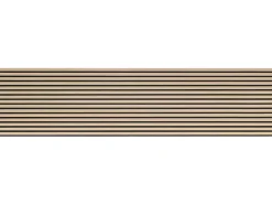 Panneau Mural Acoustique en Bois - 240x60,5x2,2 cm - Chêne Clair - A Lattes - Panneau Tasseau de Bois Naturel-Quiet Wall Online