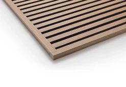 Panneau Mural Acoustique en Bois - 240x60,5x2,2 cm - Chêne Clair - A Lattes - Panneau Tasseau de Bois Naturel-Quiet Wall Online