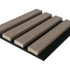 Vente-unique Panneau mural acoustique - Finition bois naturel foncé - Pack de 3,12 m² - Lot de 2 pièces - PENCIA