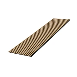 Panneau mural acoustique tasseaux MDF placage chêne véritable , L.267 cm x l.57,25 cm x Ep. 19 mm-Wood&Sens Hot