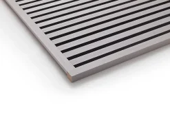 Panneau Mural Acoustique en Bois - 240x60,5x2,2 cm - Frêne Gris - A Lattes - Panneau Tasseau de Bois Naturel-Quiet Wall New