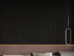 Vente-unique Panneau mural 3D - Pack de 2,83 m² - Noir - Lot de 8 pièces - CLINTON