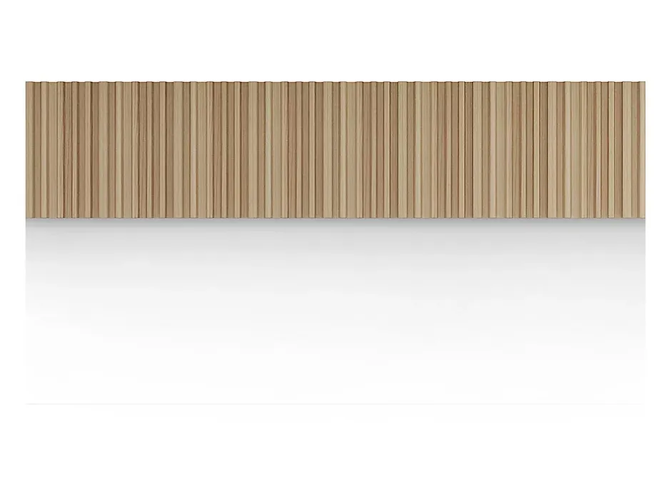 Panneau mural 3D - Pack de 3,71 m² - Coloris bois naturel clair - Lot de 8 pièces - TATIANA-Vente-unique Clearance