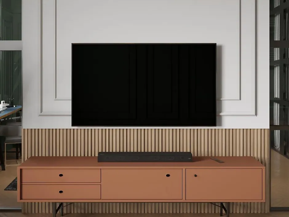 Panneau mural 3D - Pack de 3,71 m² - Coloris bois naturel clair - Lot de 8 pièces - TATIANA-Vente-unique Clearance